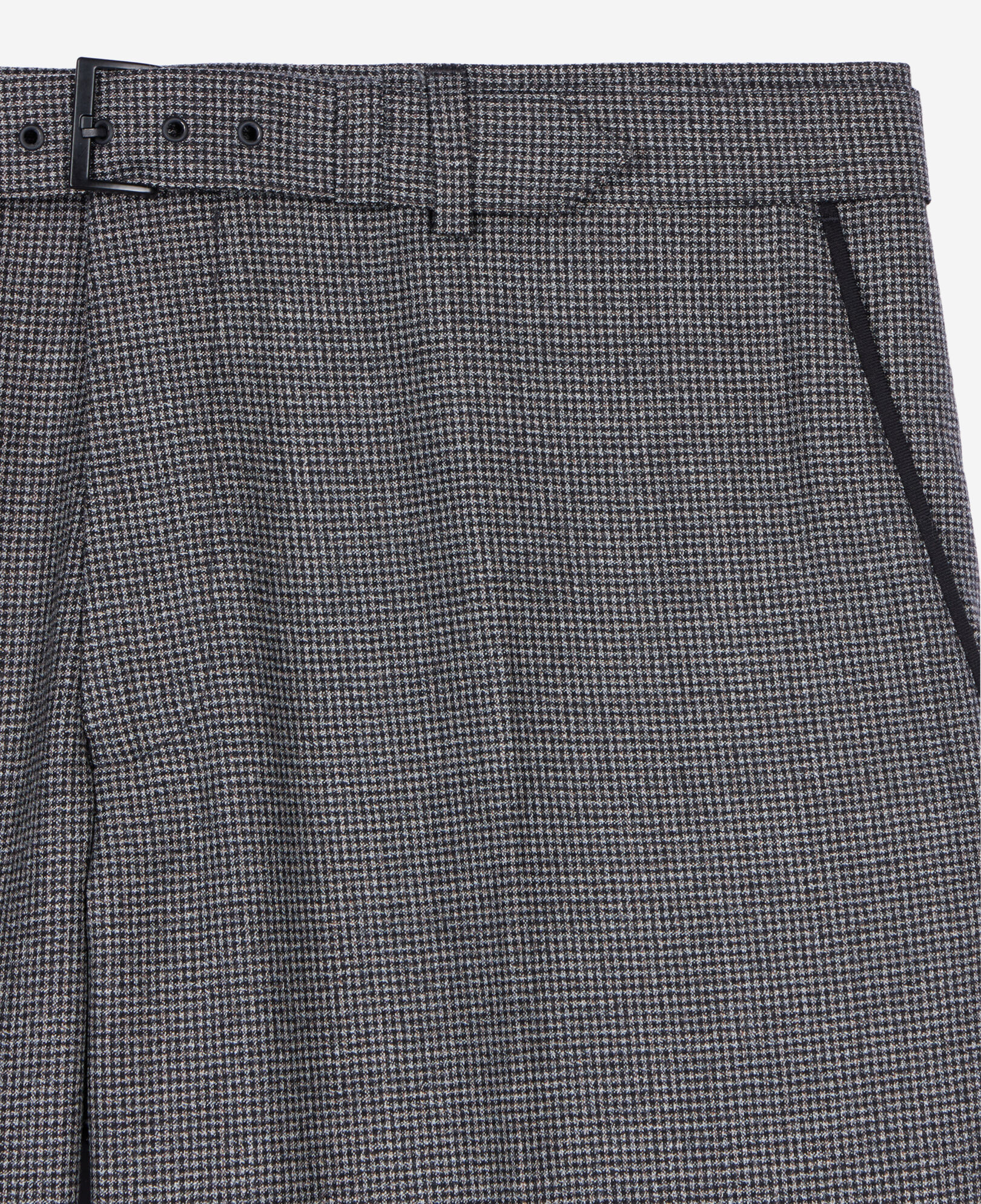 The Kooples MEN BLACK GREY black and white houndstooth suit trousers
