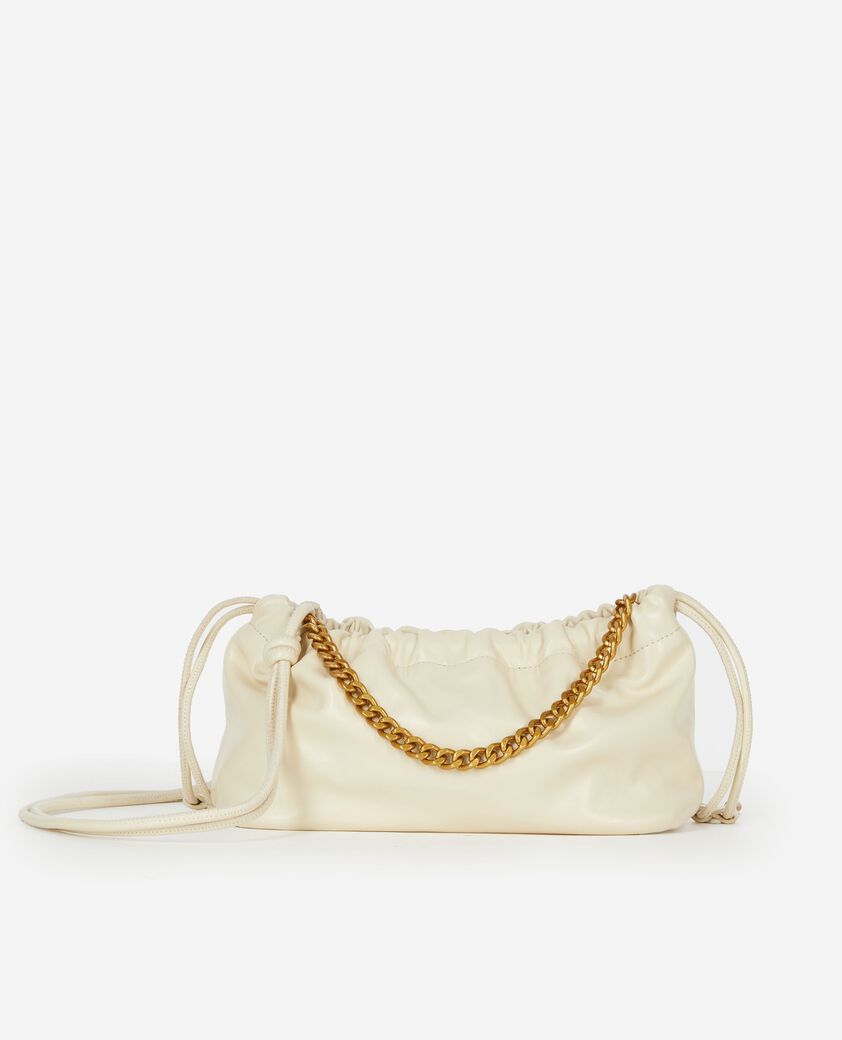 The Kooples FEMME ECRU sac taylor en cuir recycl&eacute; &eacute;cru