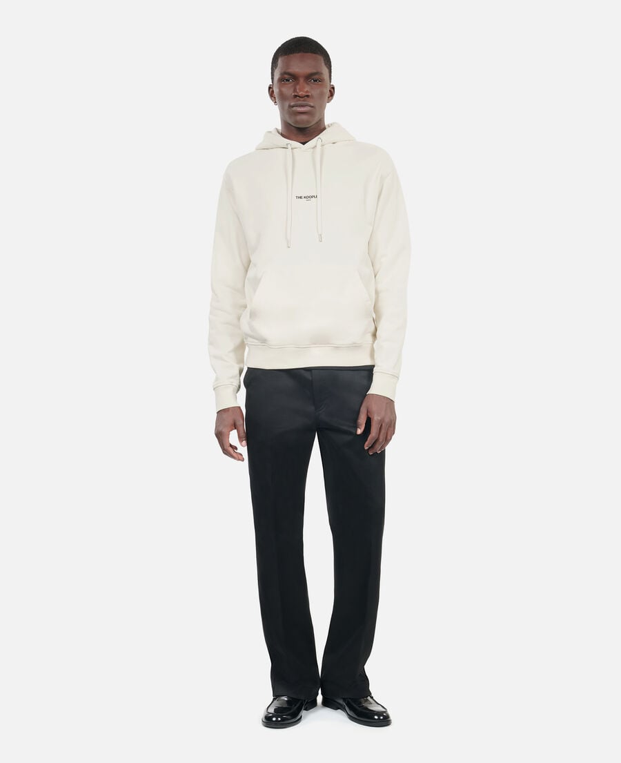 The Kooples H OFF WHITE black logo hoodie