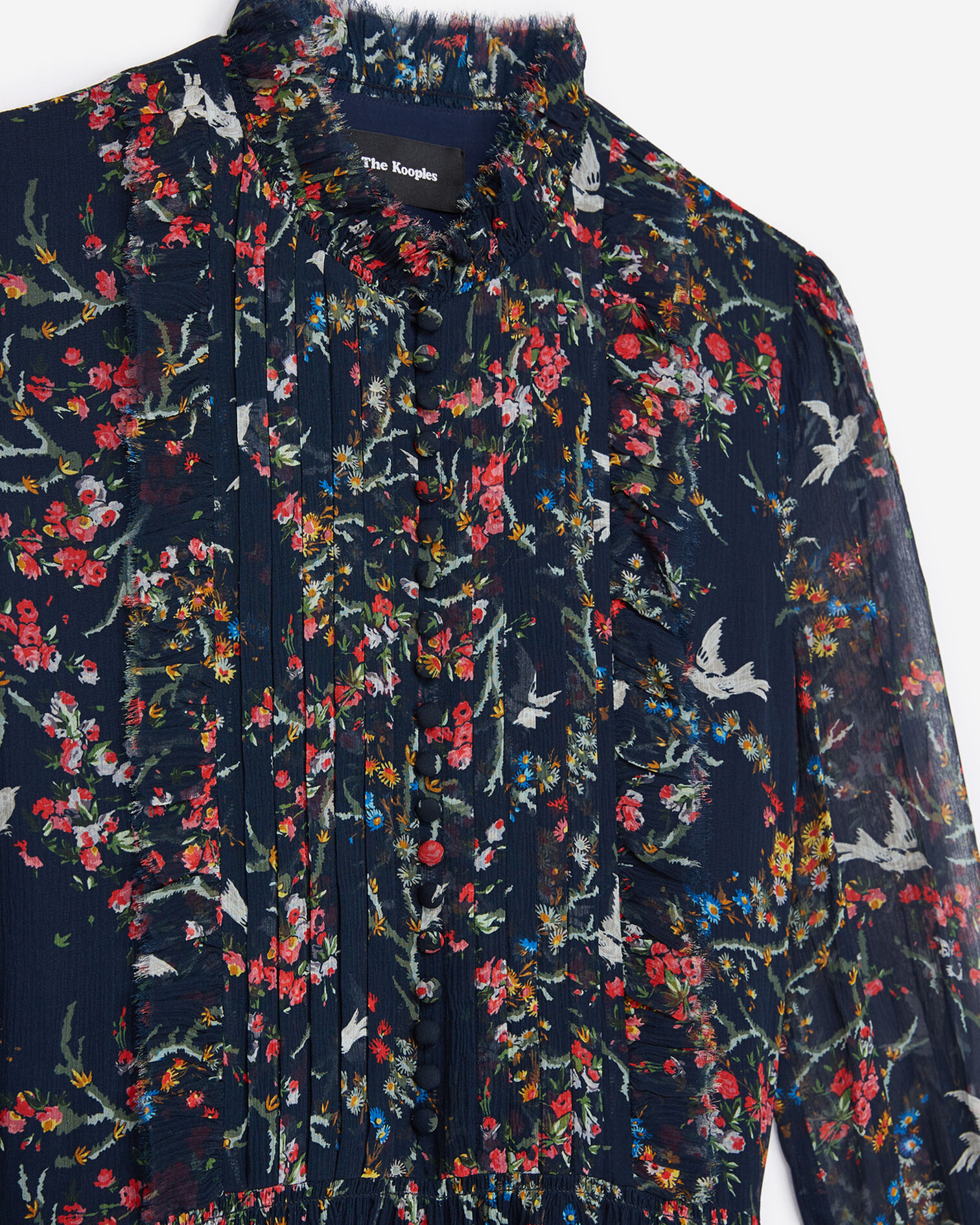 Vestido de seda negro, NAVY, hi-res image number null