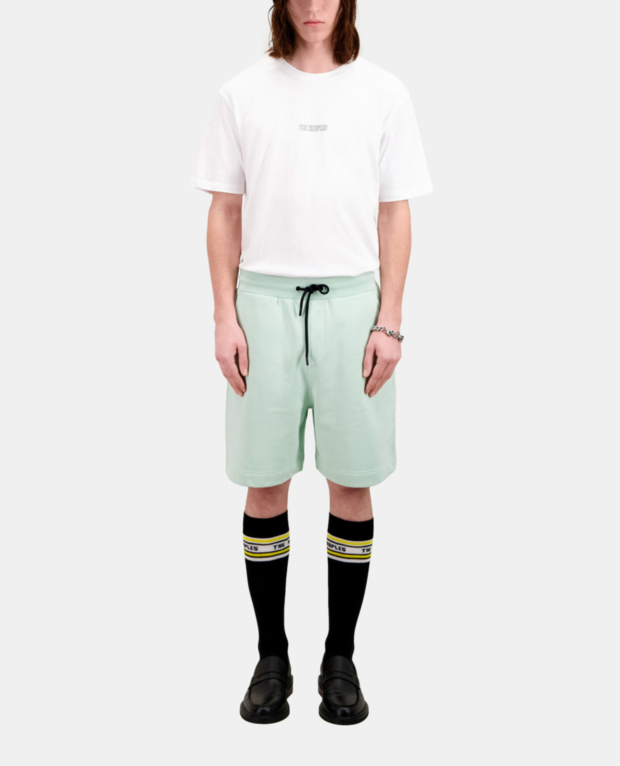 Grüne Shorts aus Baumwolle, OCEAN, hi-res image number null