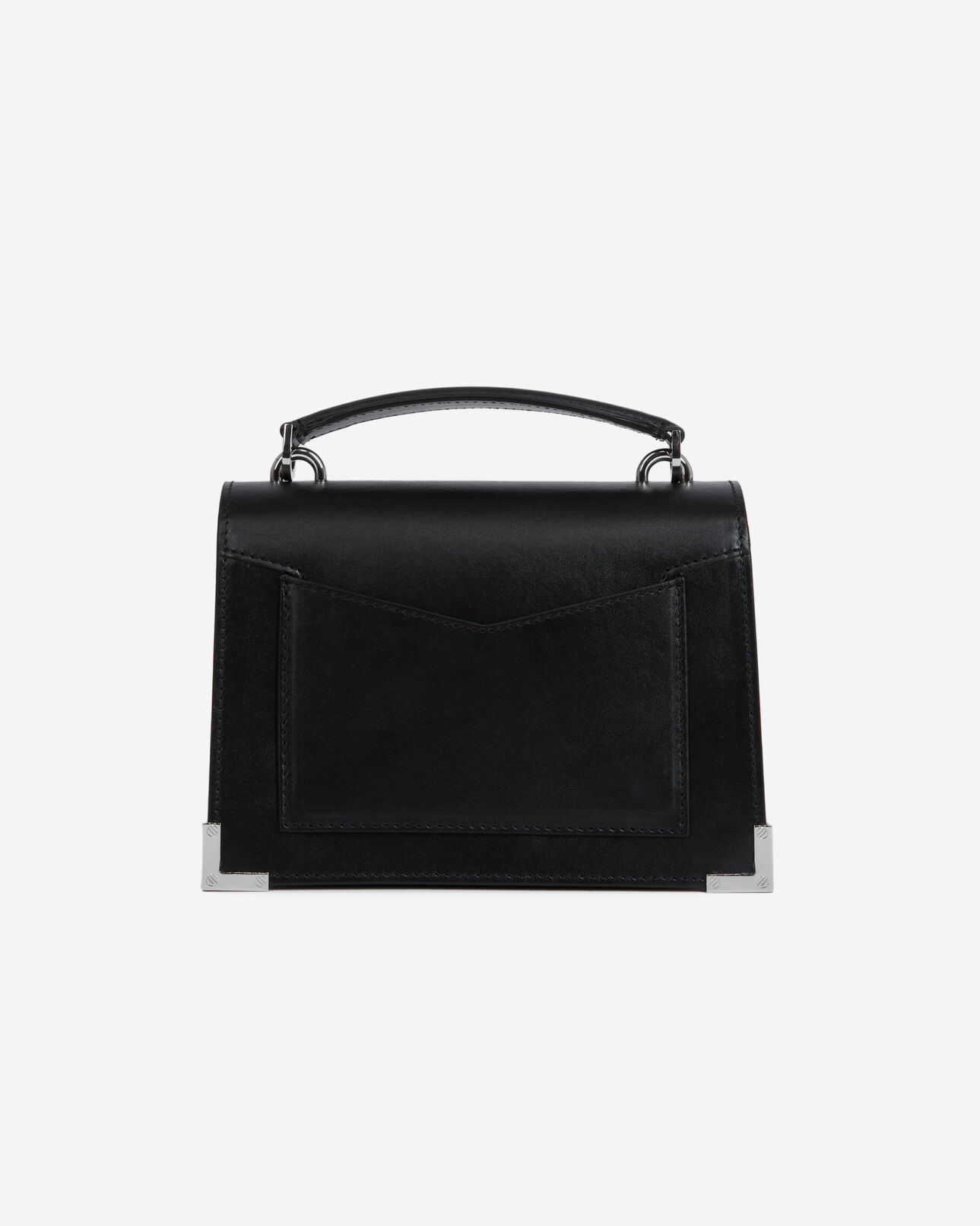 The Kooples FEMME BLACK BRUT sac emily small en cuir noir