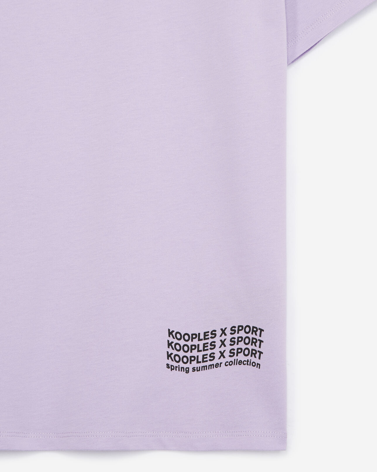 The Kooples MUJER LIGHT PURPLE camiseta violeta claro algodón logotipo ola