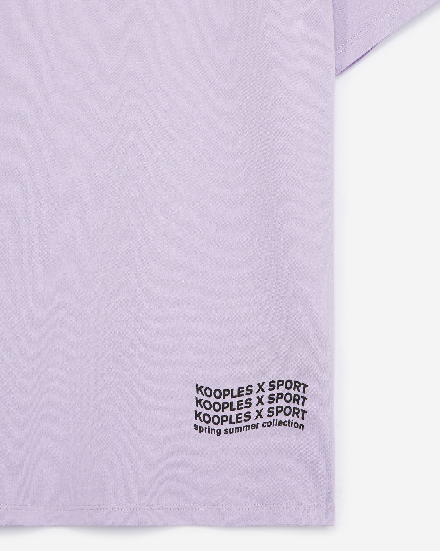 Light purple cotton T-shirt with logo, LIGHT PURPLE, hi-res image number null
