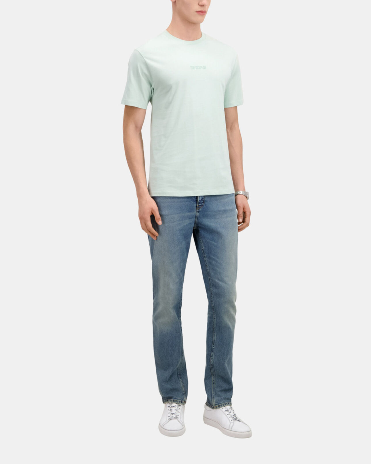 The Kooples MEN OCEAN men's green t-shirt with logo
