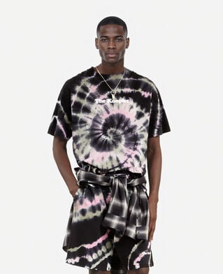 The Kooples MEN ECRU GREEN black tie-dye t-shirt