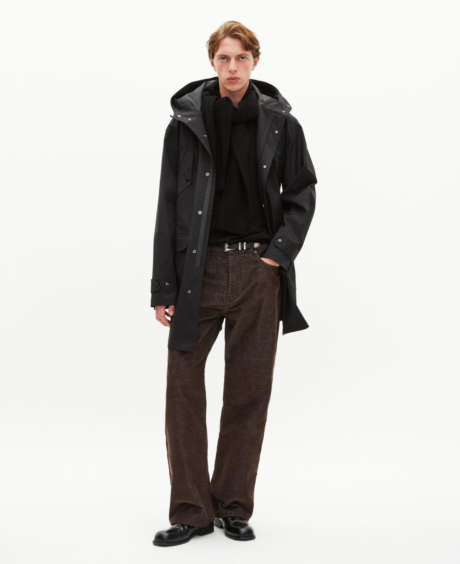 The Kooples H BLACK black hooded water-repellent parka