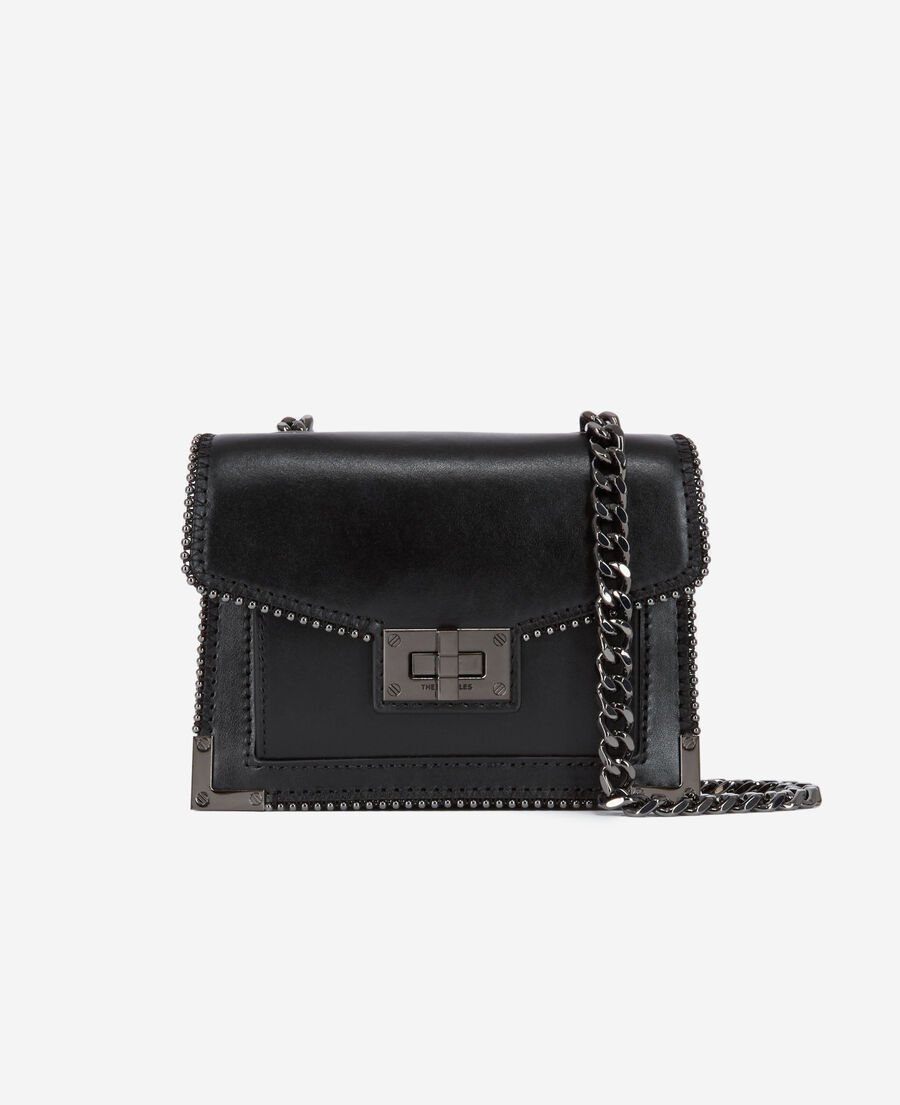 sac emily nano en cuir noir