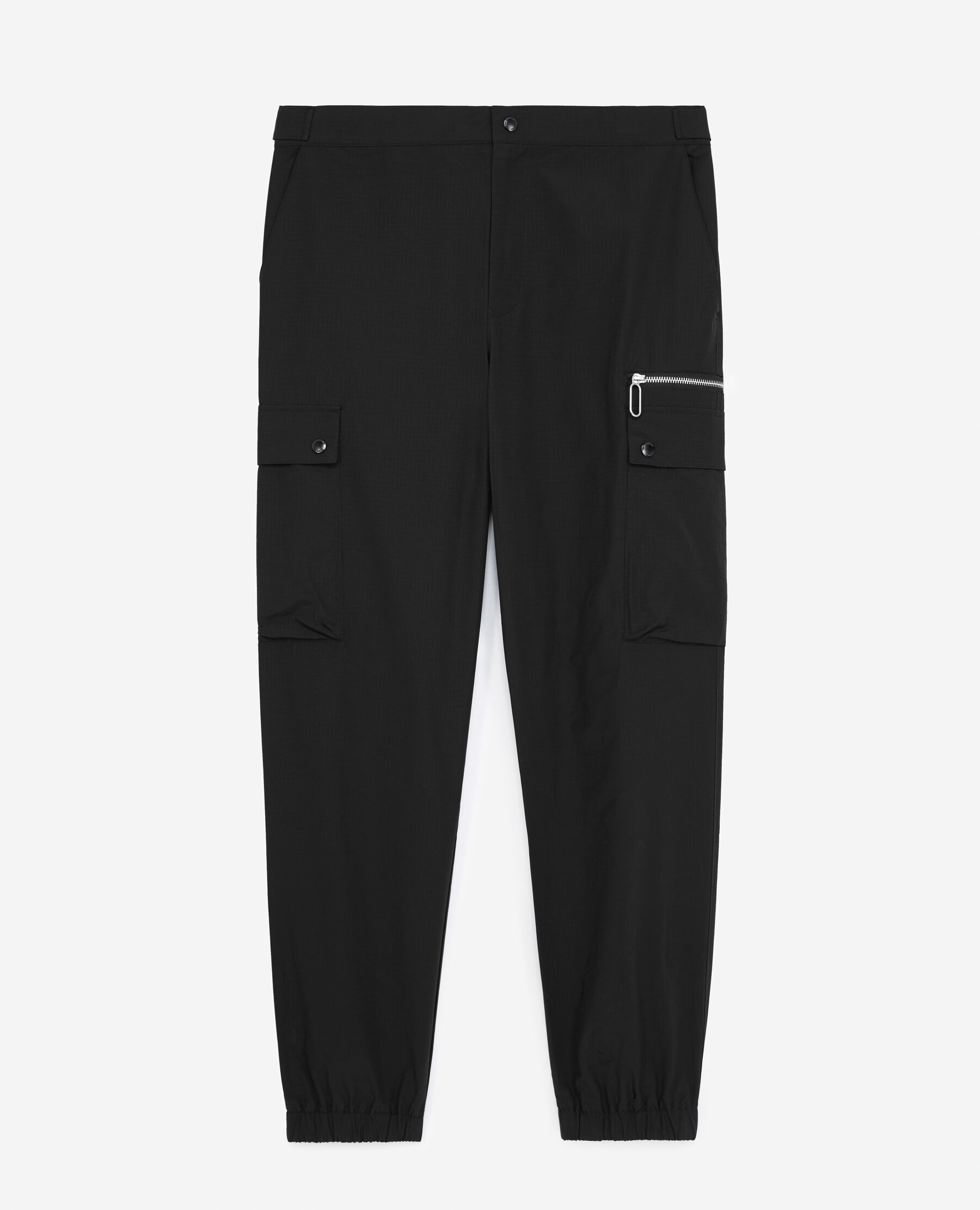 Black cargo pants with zippers online