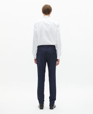 The Kooples HOMME NAVY pantalon de costume ajusté marine