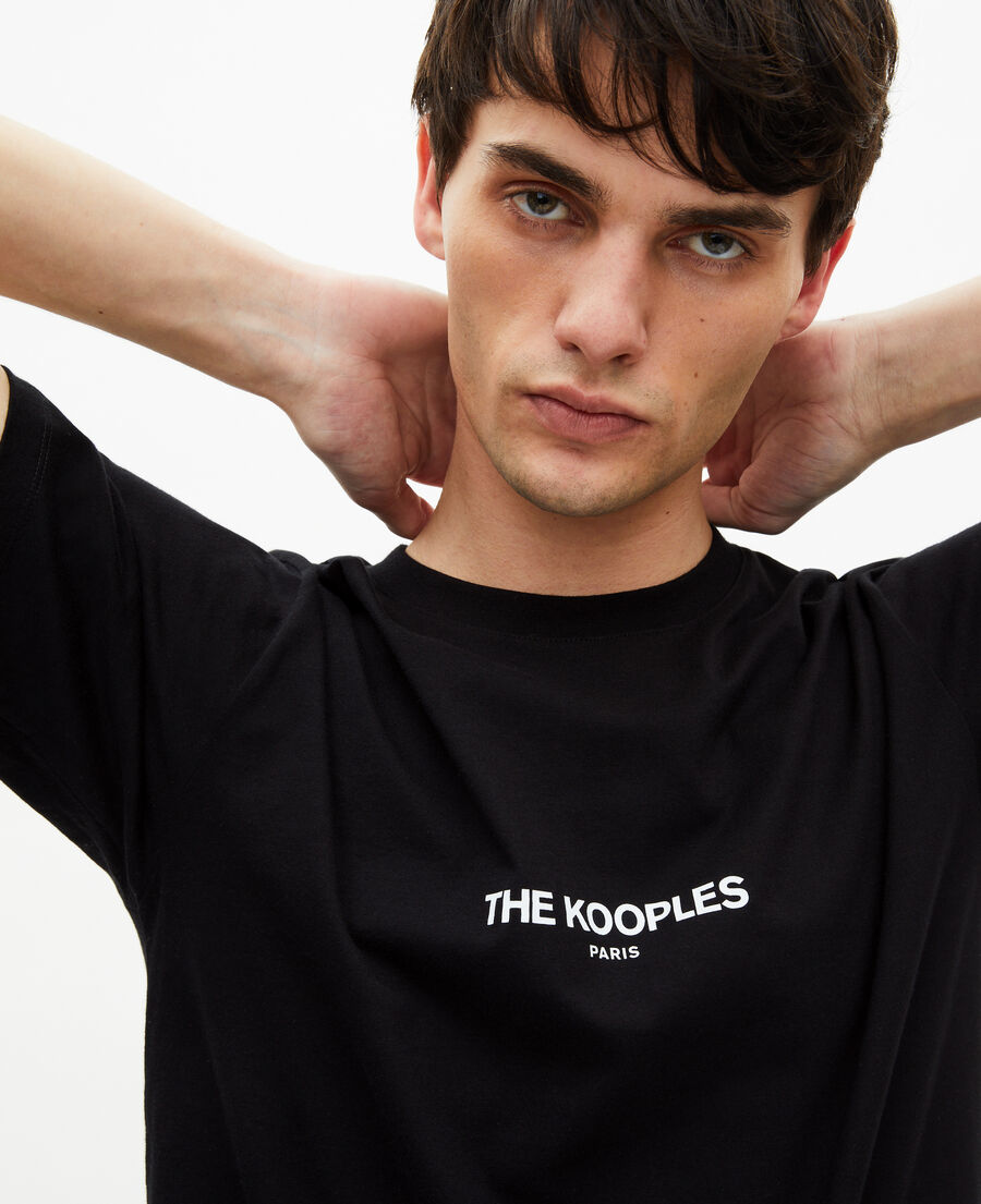 The Kooples MEN BLACK black logo t-shirt