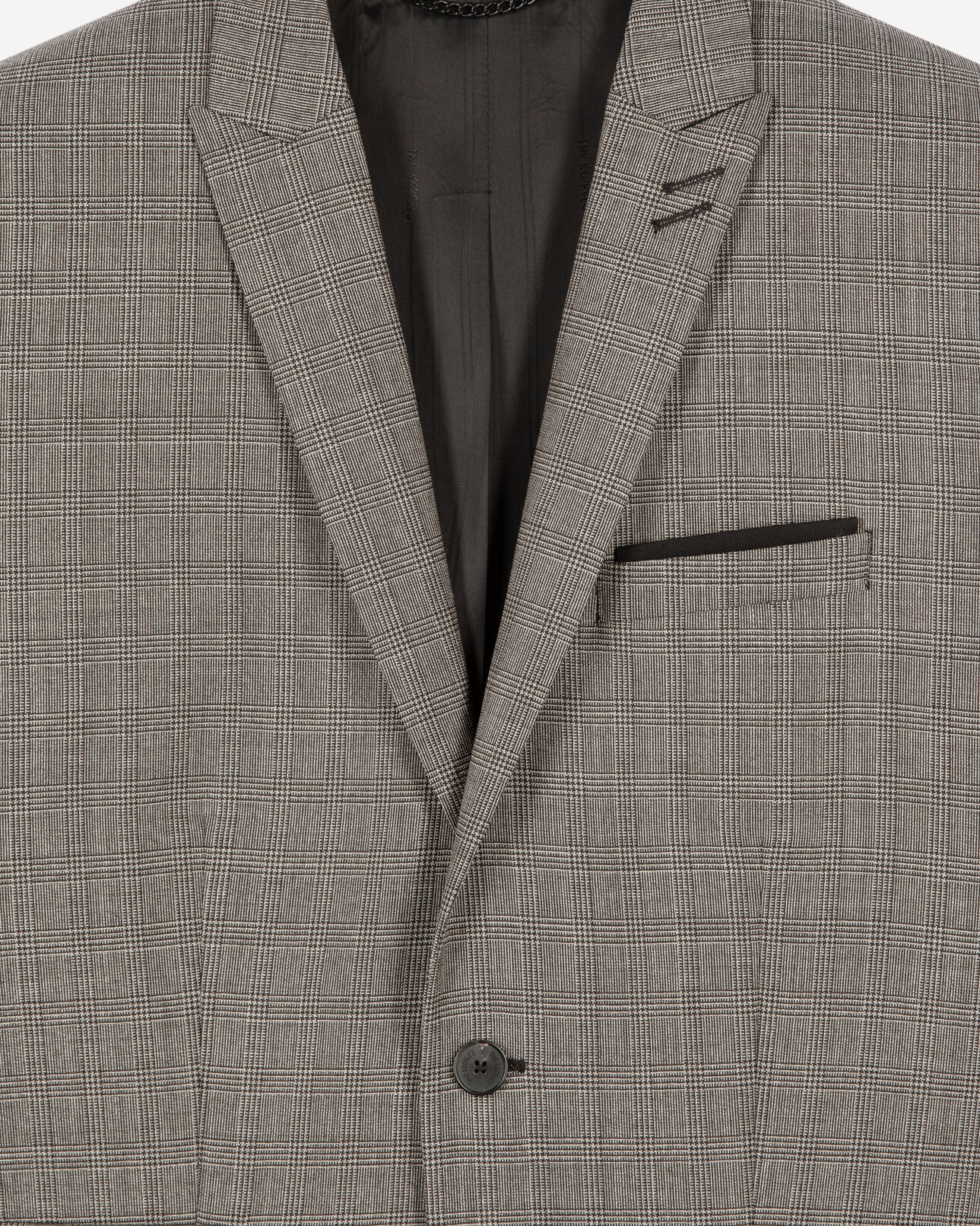 The Kooples HOMBRE BEIGE MELANGE traje de chaqueta príncipe de gales de lana beige
