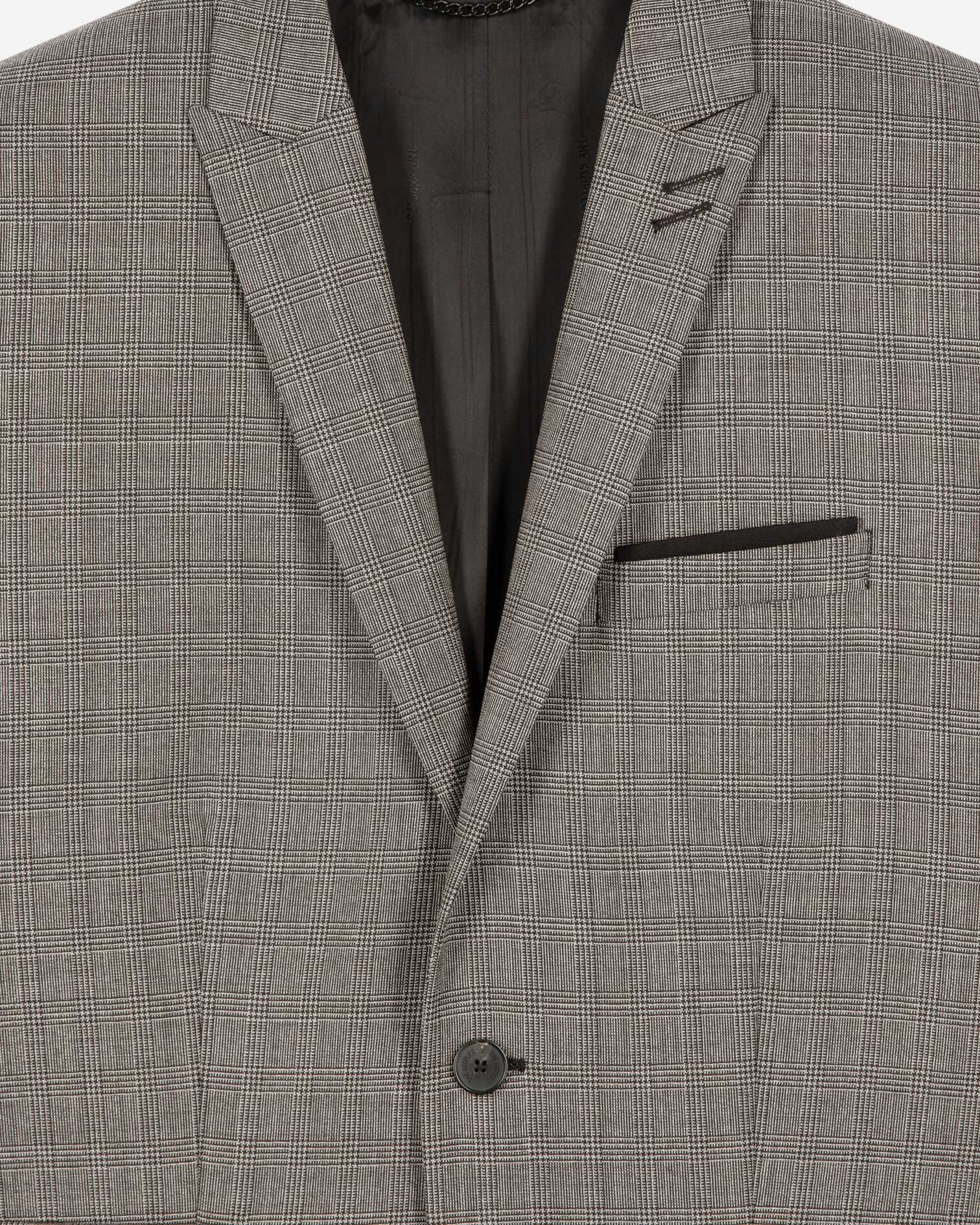Traje de chaqueta Príncipe de Gales de lana beige, BEIGE MELANGE, hi-res image number null