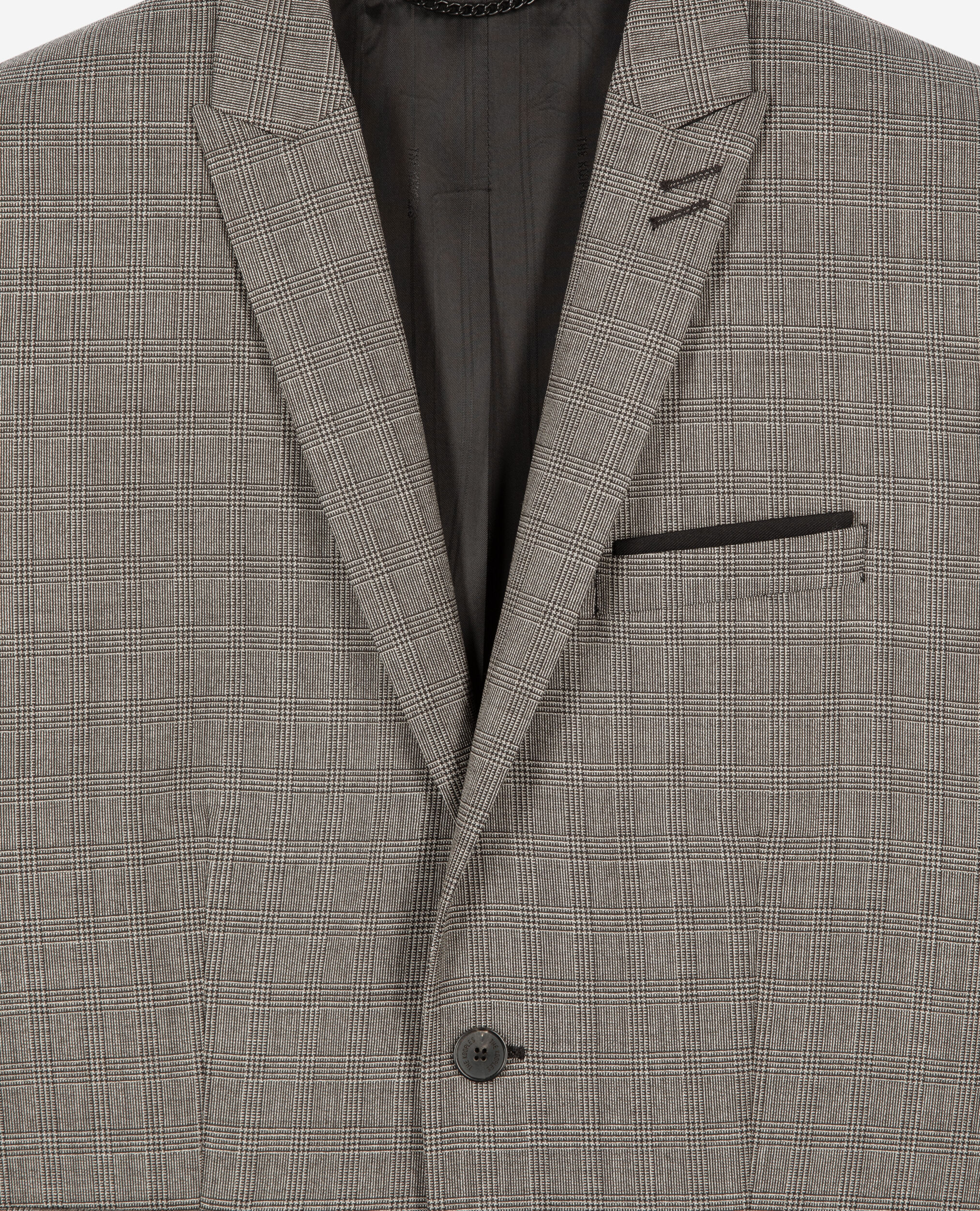 Anzugjacke aus Wolle Prince of Wales beige, BEIGE MELANGE, hi-res image number null