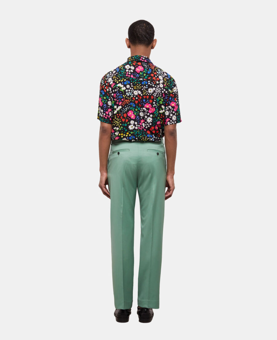 The Kooples H GREEN green wool suit pants