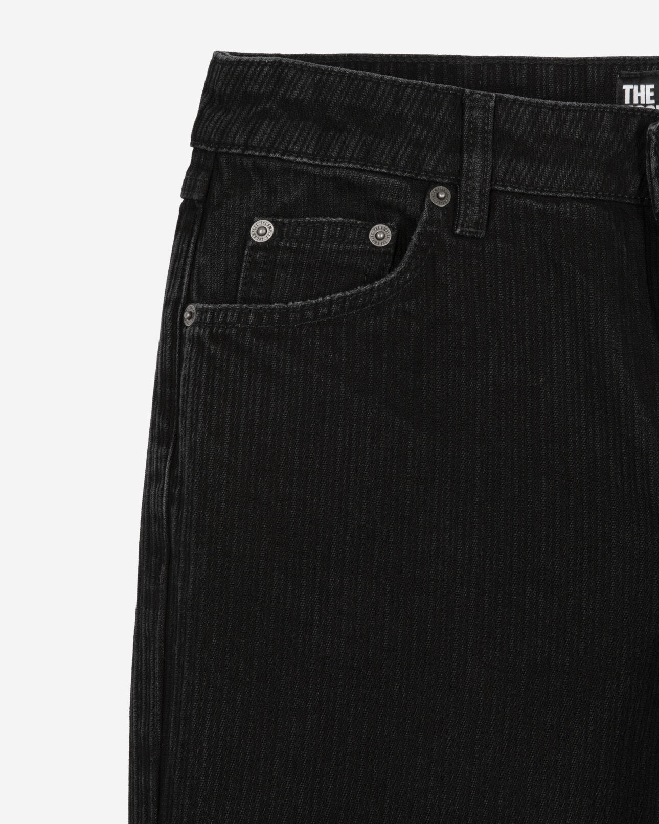 The Kooples WOMEN BLACK WASHED straight black jeans