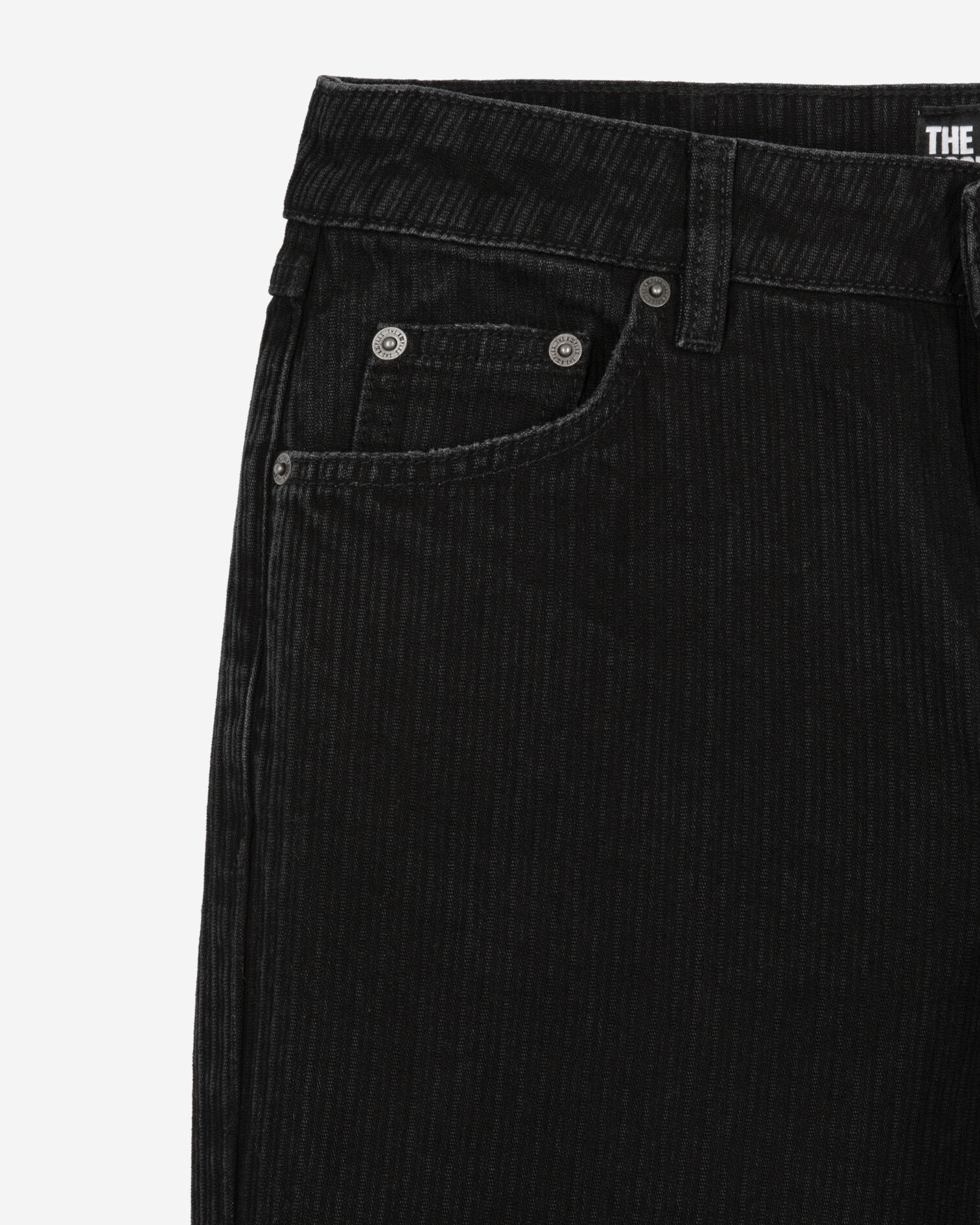 Straight black jeans, BLACK WASHED, hi-res image number null