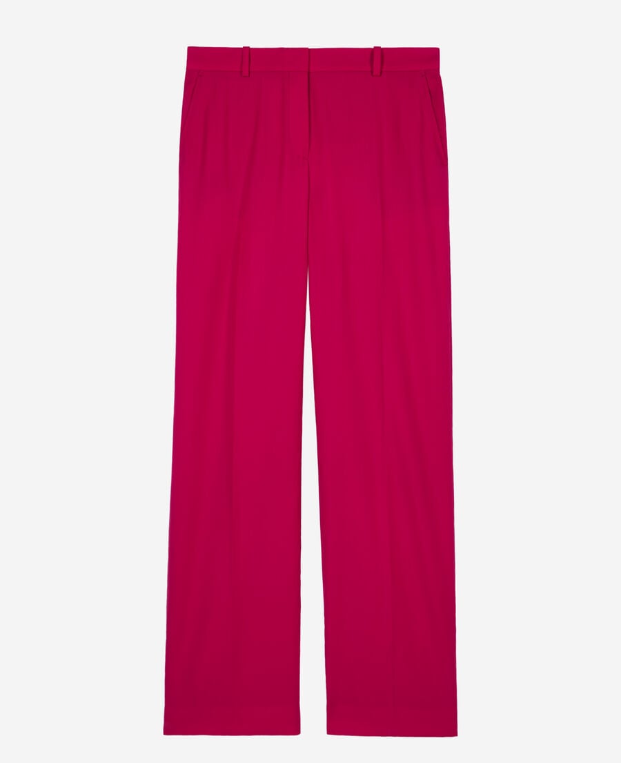 The Kooples WOMEN CHERRY red wool suit trousers