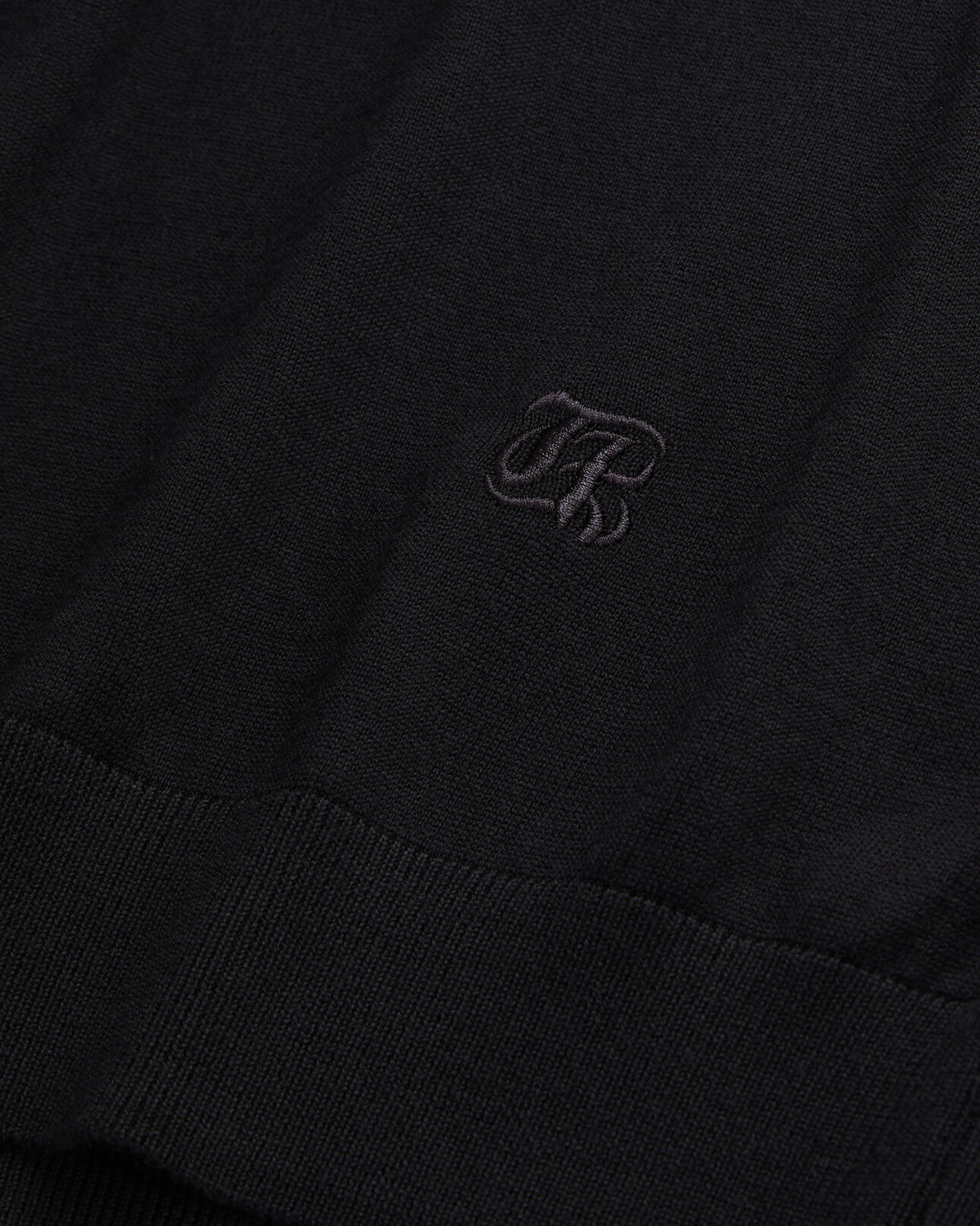 The Kooples MEN BLACK black merino wool sweater