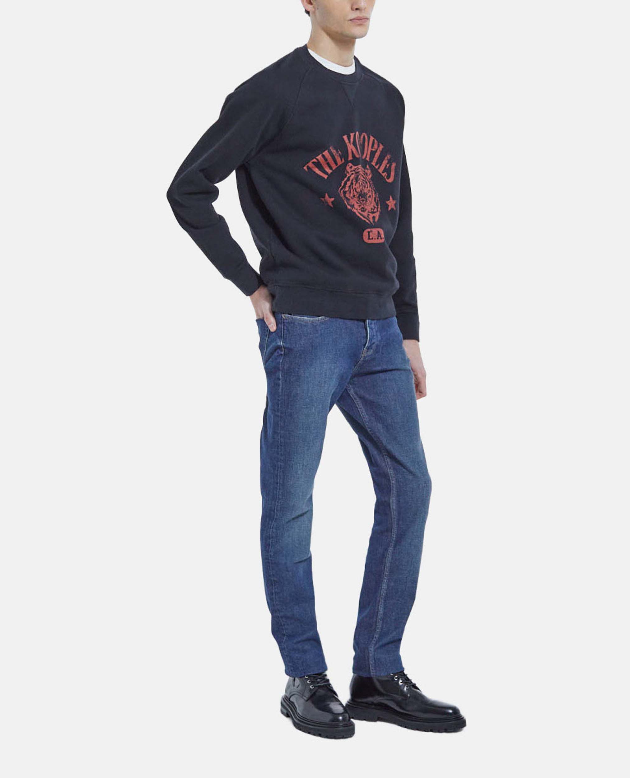 Faded blue shop denim jeans