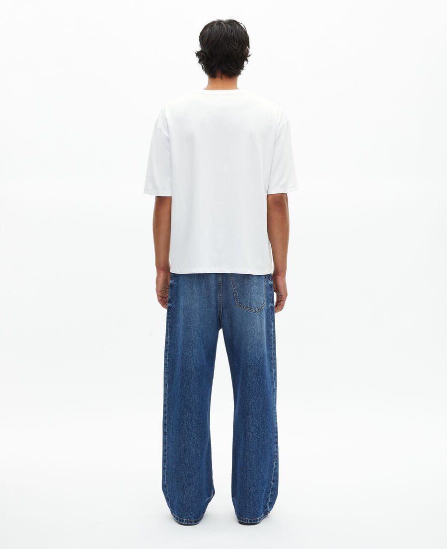 The Kooples MEN WHITE unisex loose plain white t-shirt