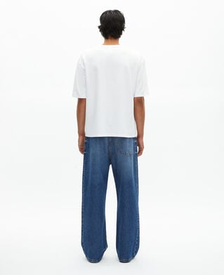 The Kooples MEN WHITE unisex loose plain white t-shirt