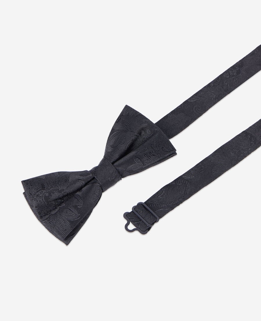 The Kooples HOMME BLACK n&oelig;ud papillon en soie noir