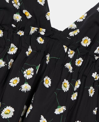 The Kooples F BLACK WHITE floral printed long dress