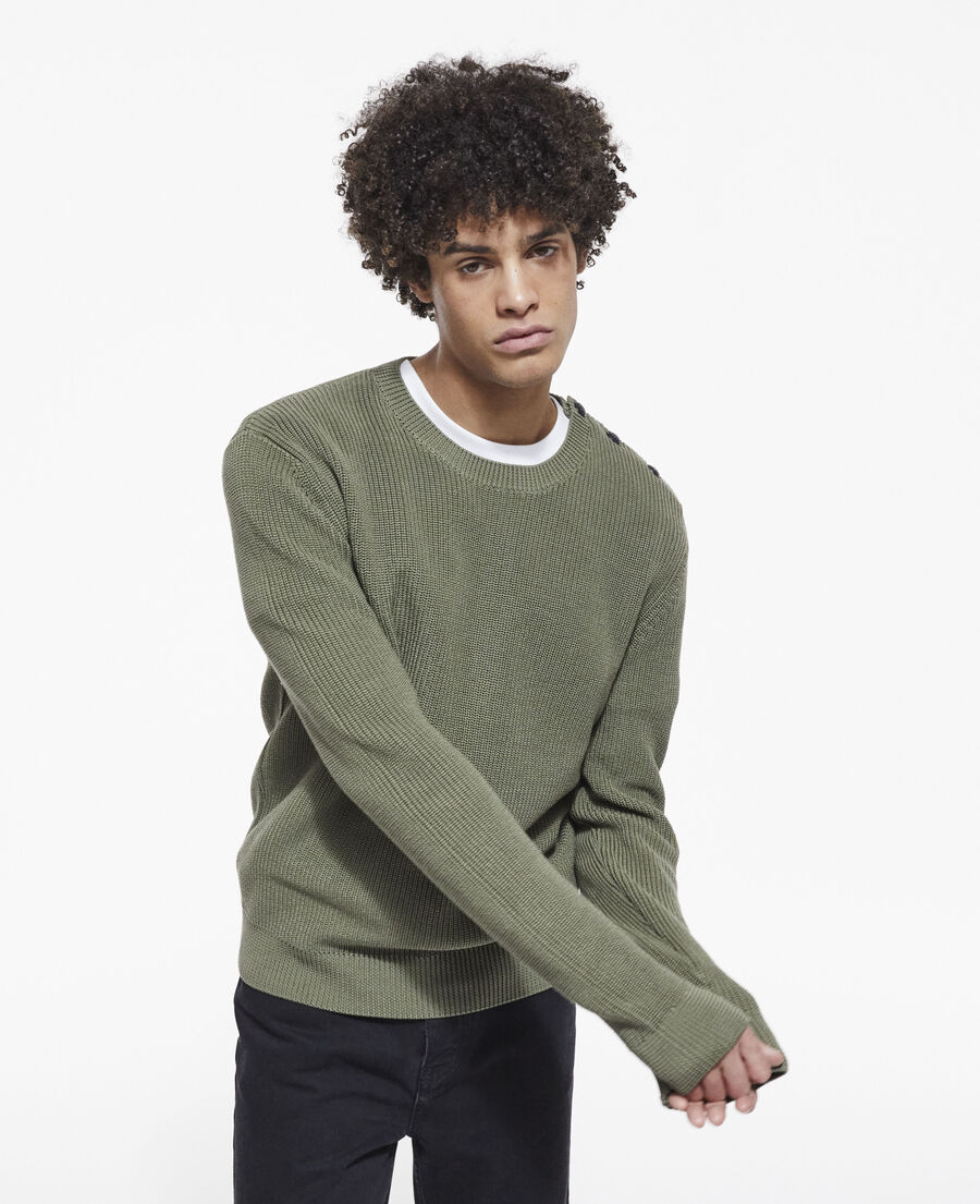 The Kooples HOMME LICHEN pull kaki