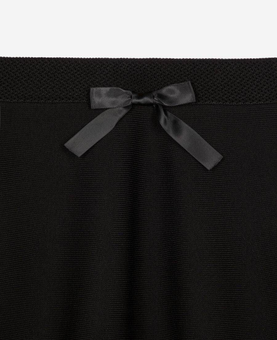 The Kooples F BLACK short black mesh skirt
