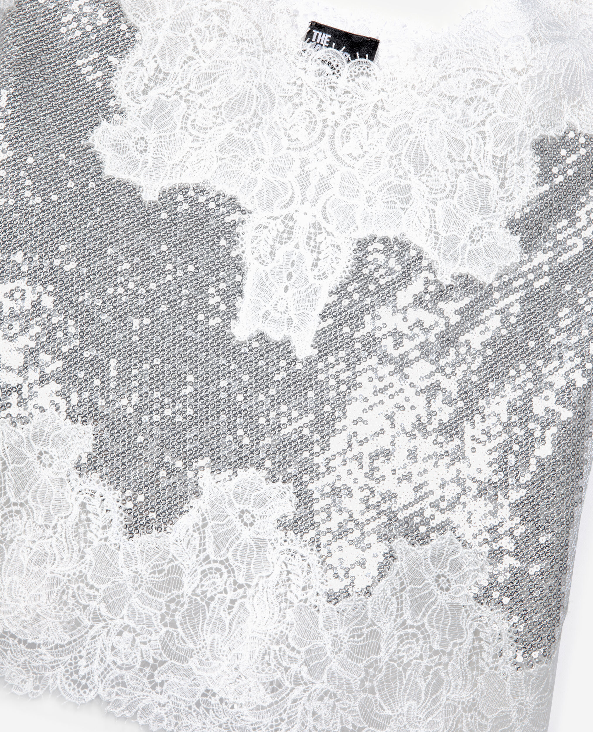 Silver sequin camisole