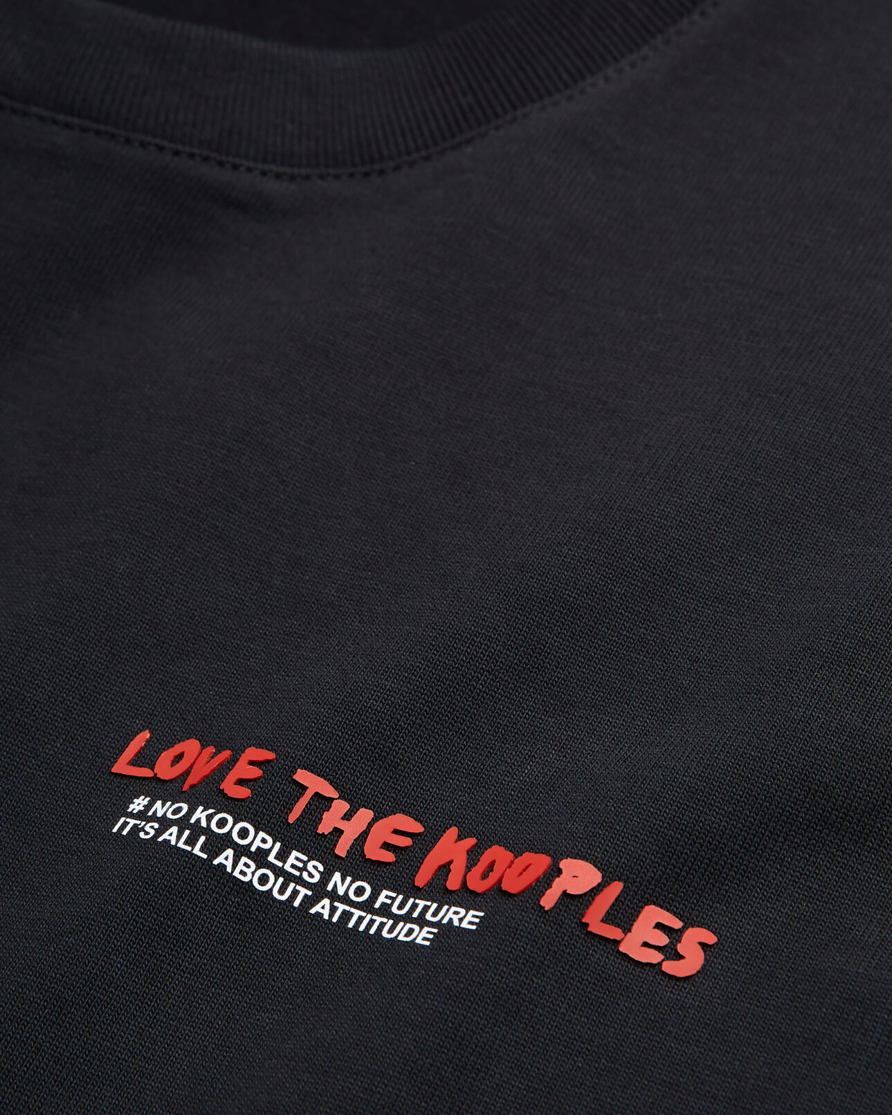 The Kooples HOMME BLACK t-shirt homme i love kooples noir