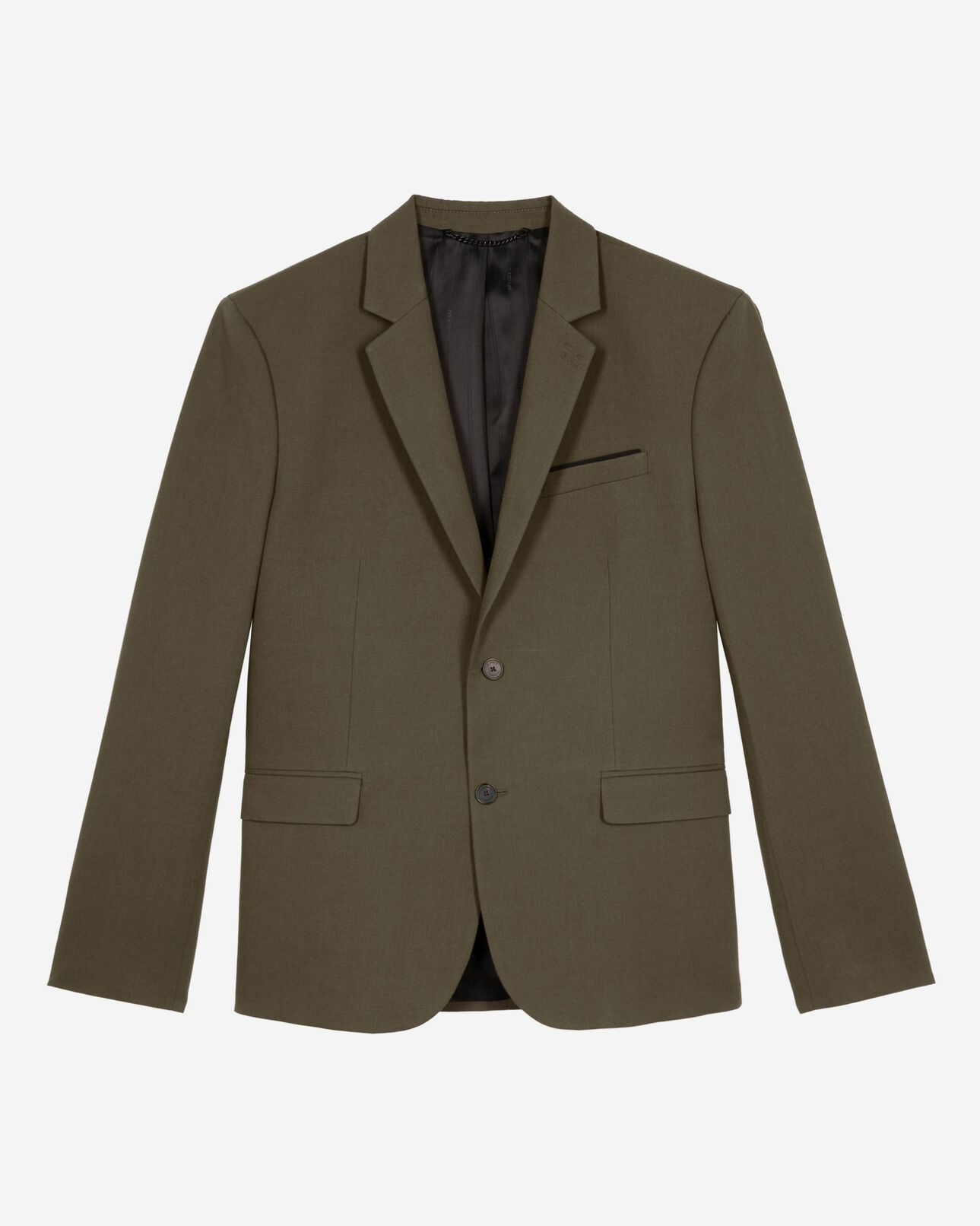 The Kooples MEN KAKI khaki cotton - linen suit jacket
