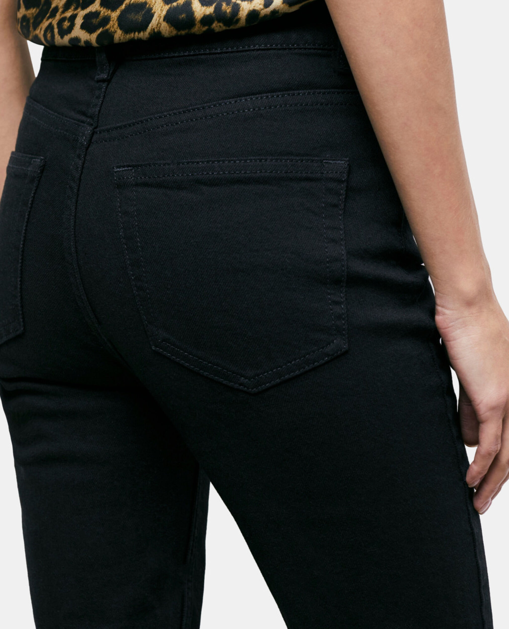Schwarze Slim-Fit Jeans, BLACK, hi-res image number null
