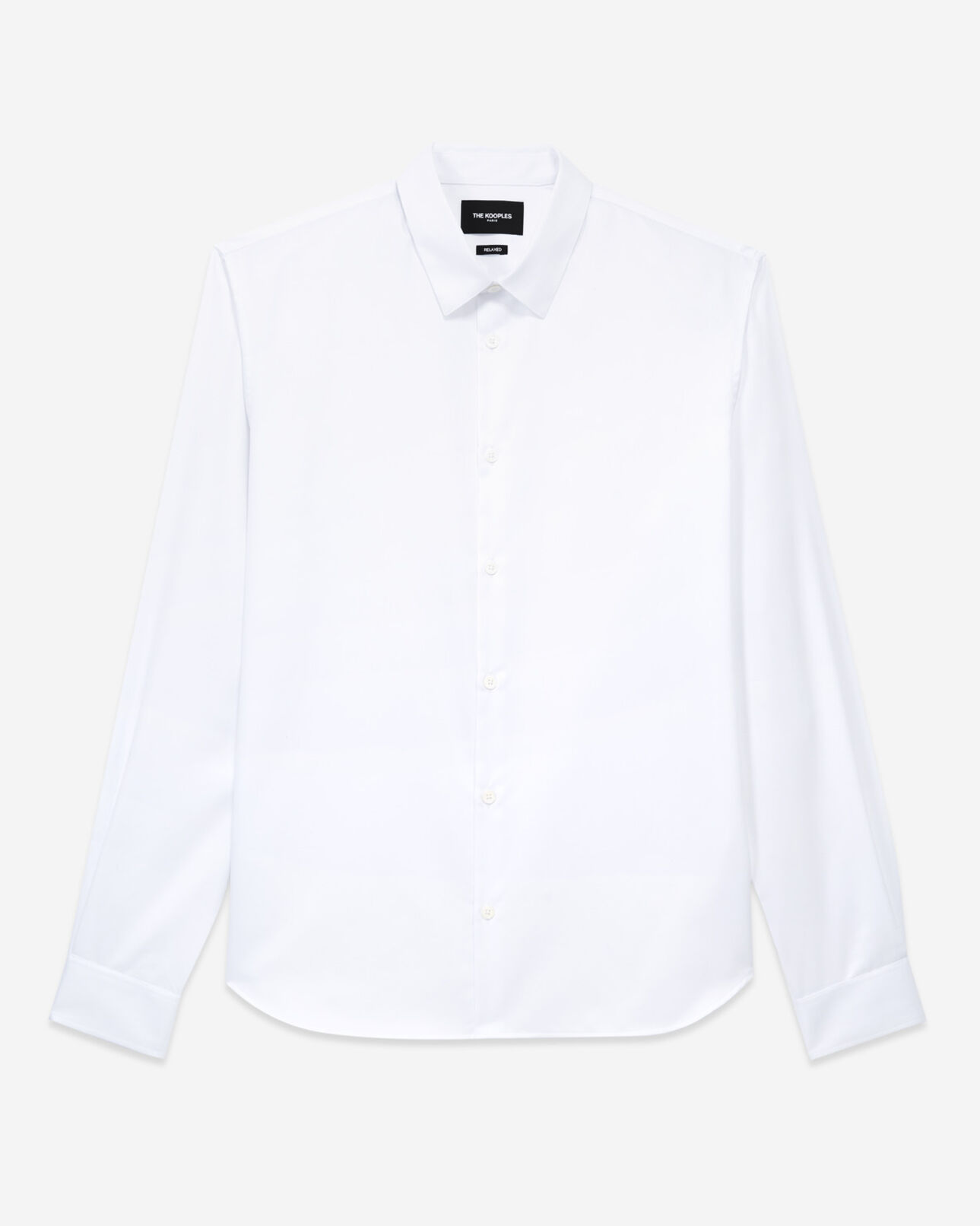 The Kooples MEN WHITE shirt with italian spread collar