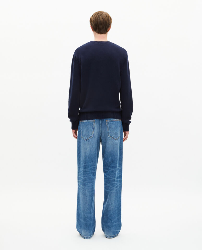 The Kooples HOMME BLUE pull 'rule breaker' marine