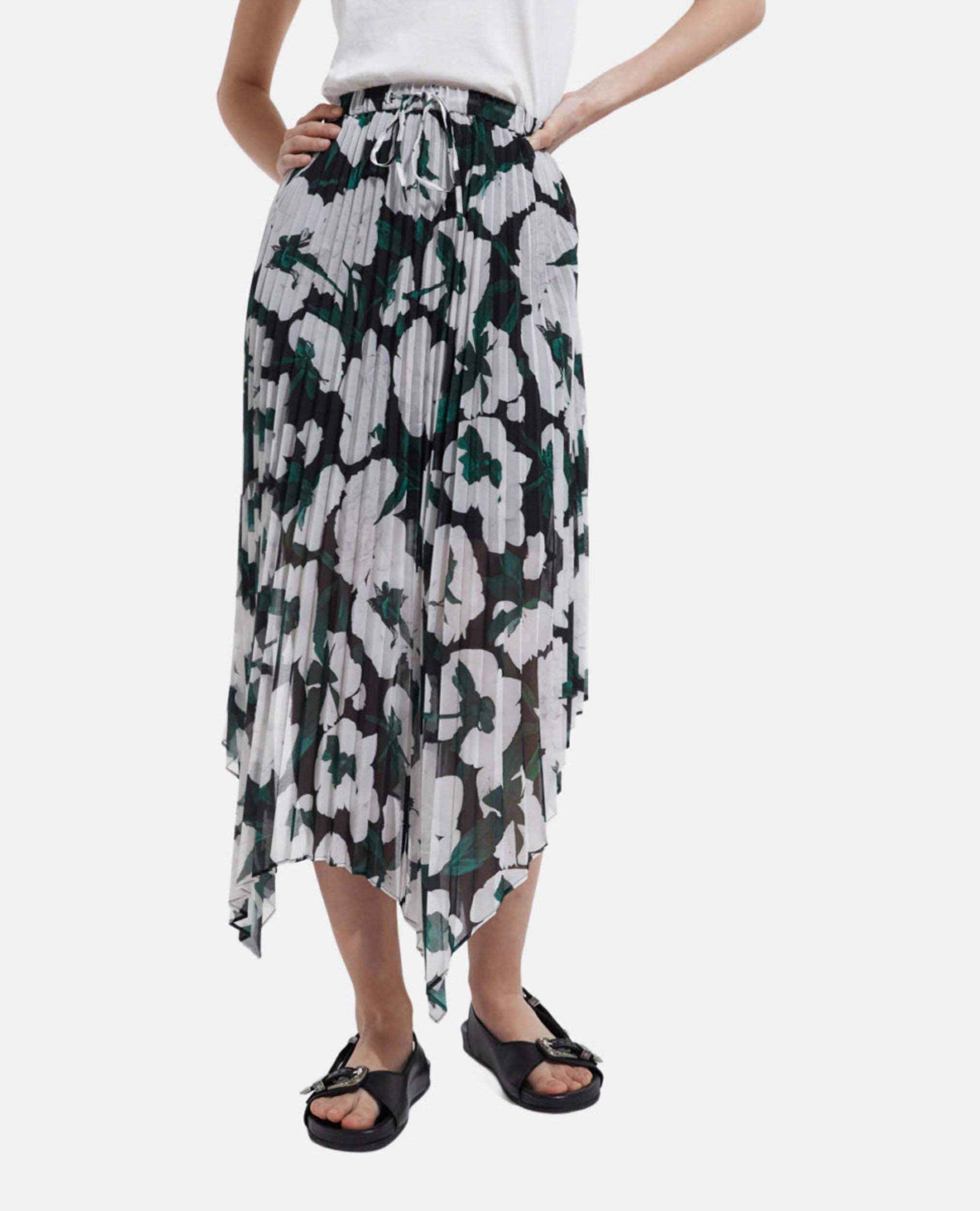 Long printed skirt, ECRU, hi-res image number null