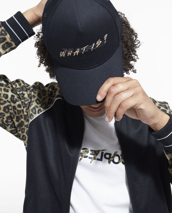 Black and leopard print What is cap
