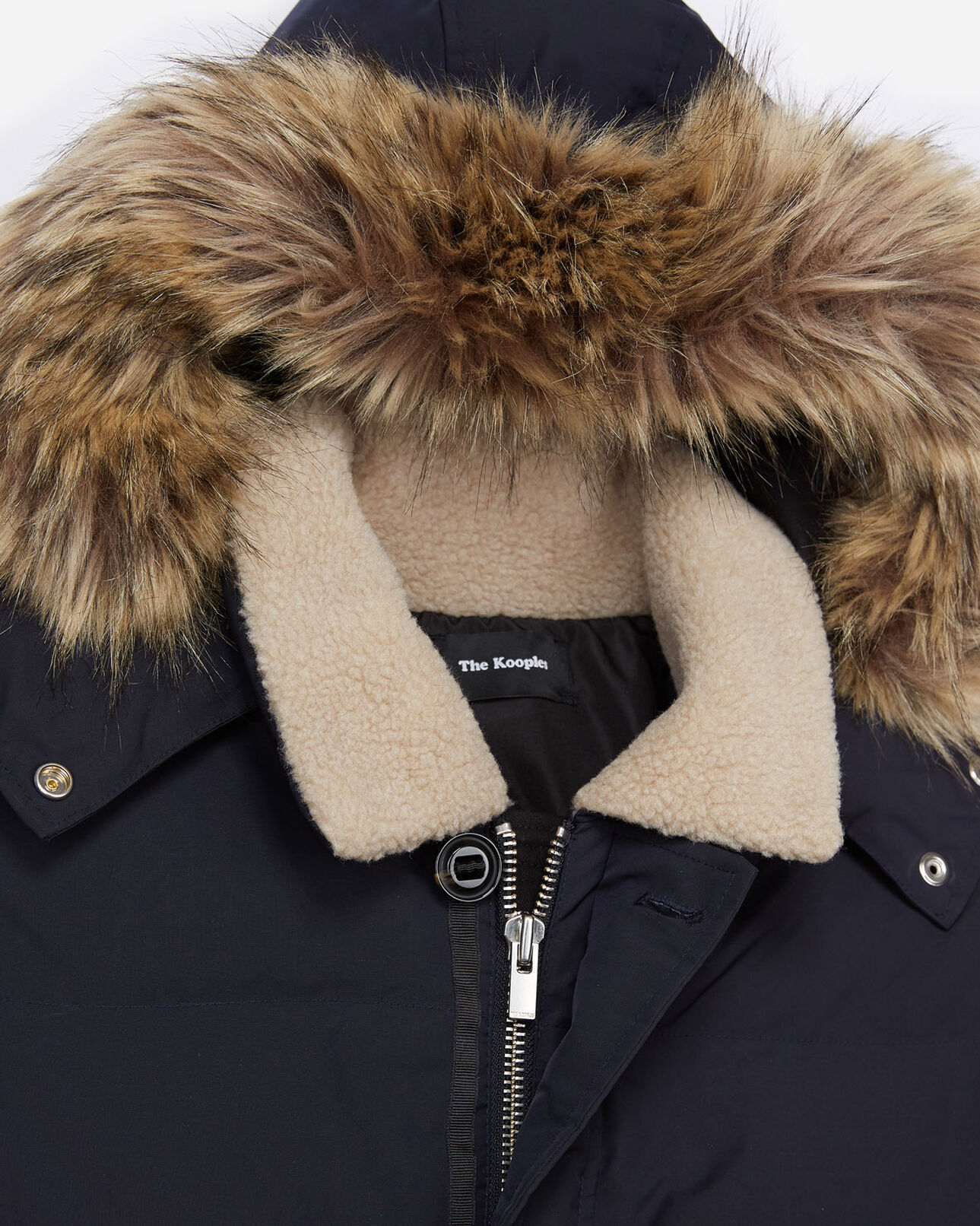 The Kooples MEN NAVY short navy blue down jacket
