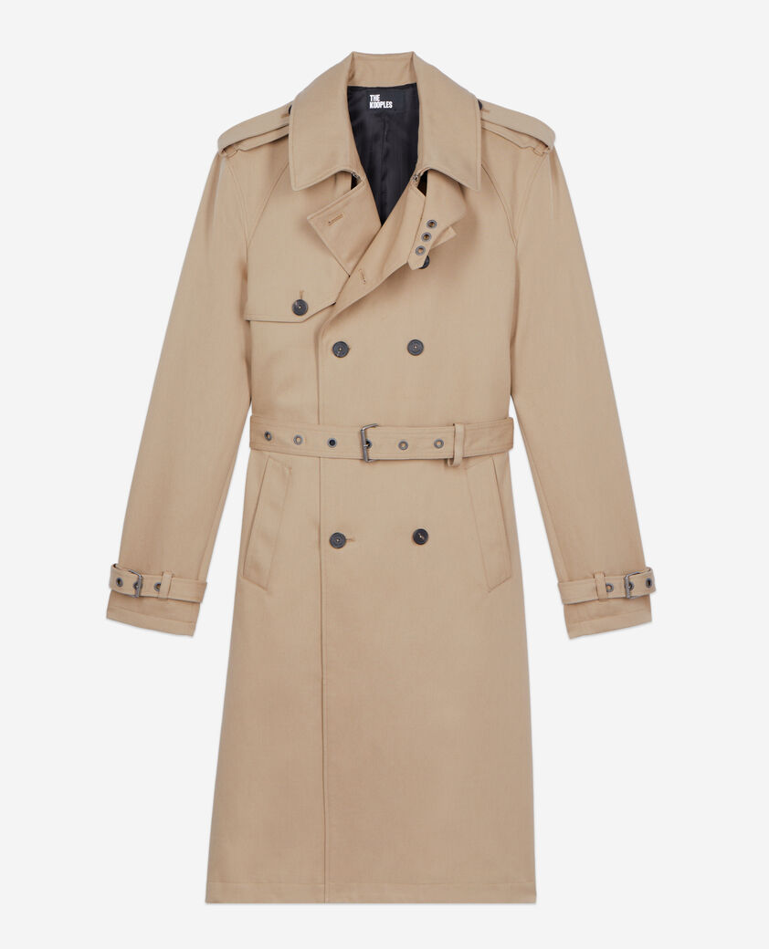 The Kooples HOMME BEIGE trench coupe large beige
