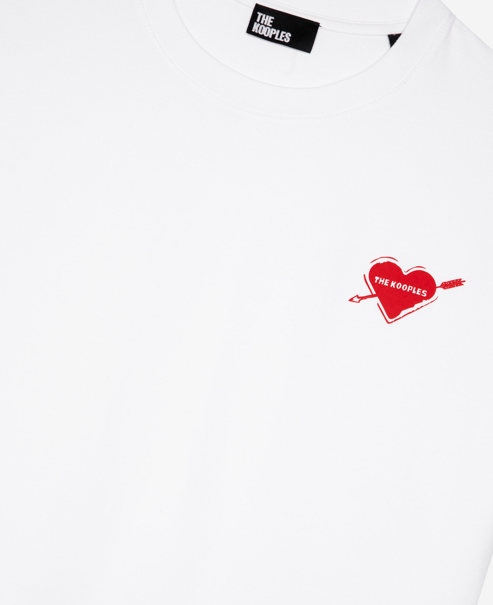 The Kooples FEMME WHITE t-shirt avec flocage cœur blanc
