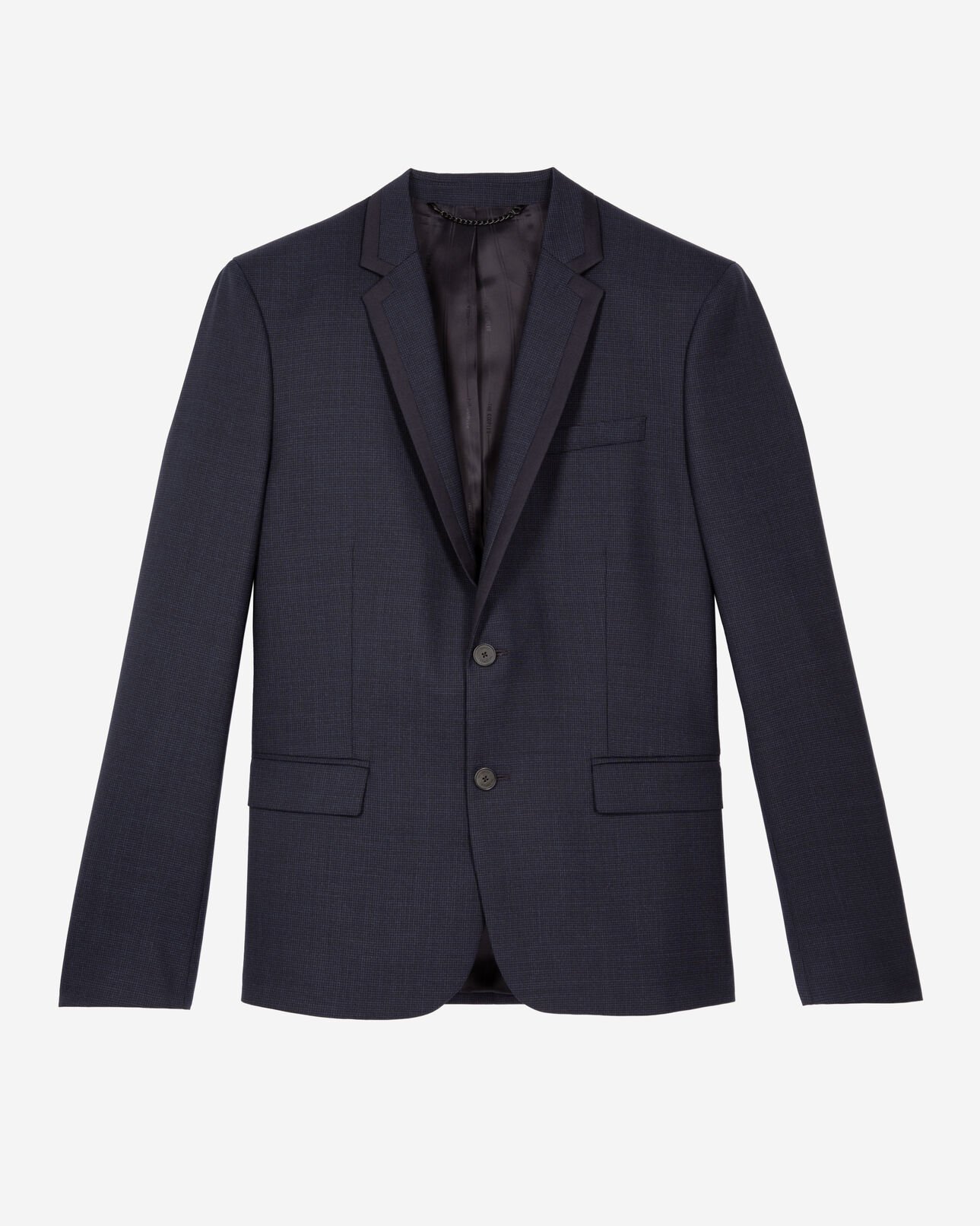 The Kooples MEN NAVY blue houndstooth wool suit jacket