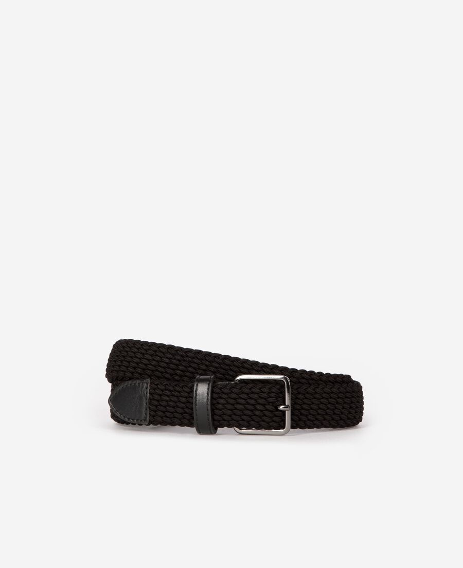 The Kooples H BLACK black braided belt