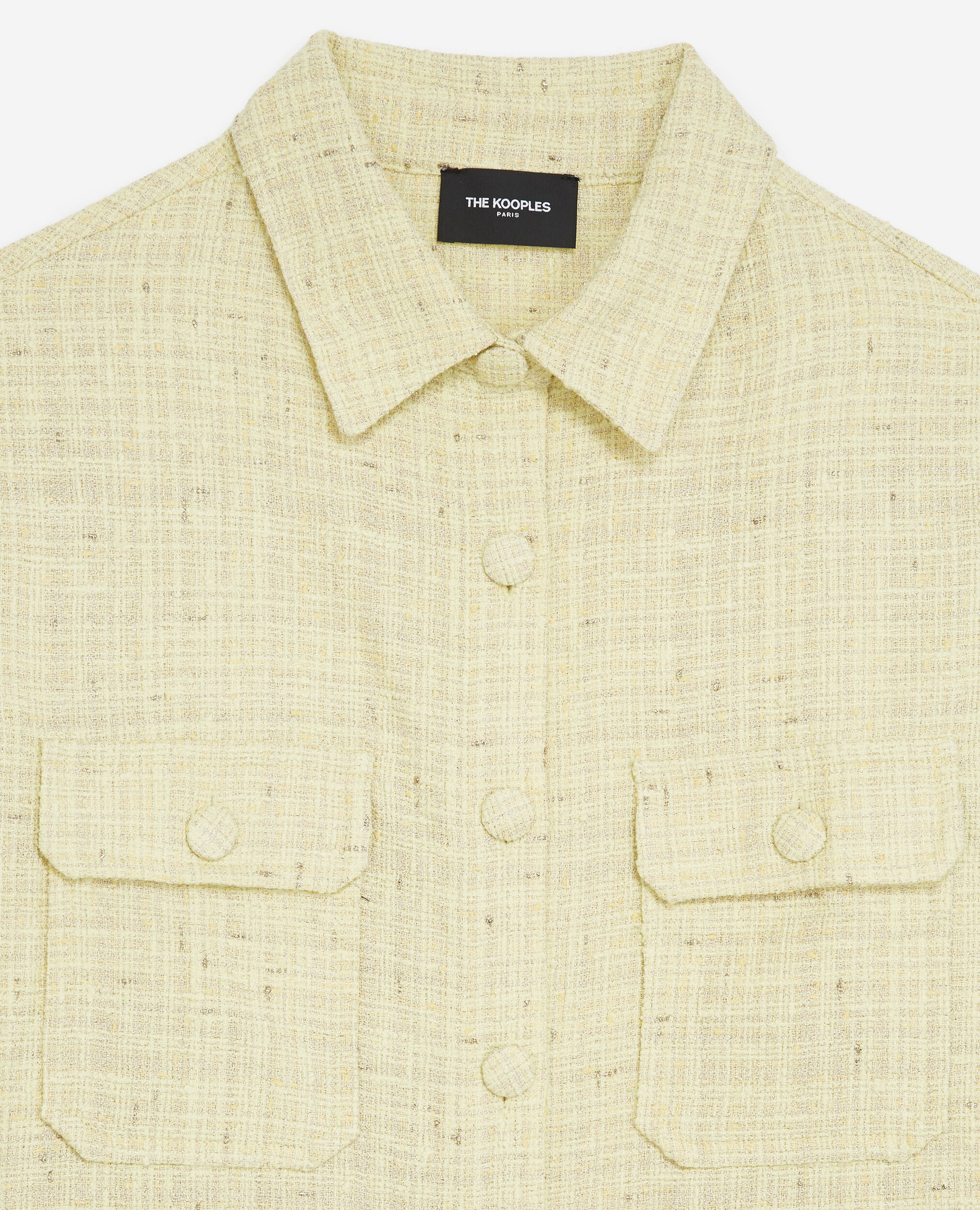 Weites gelbes Hemd Tweed Taschen, YELLOW, hi-res image number null