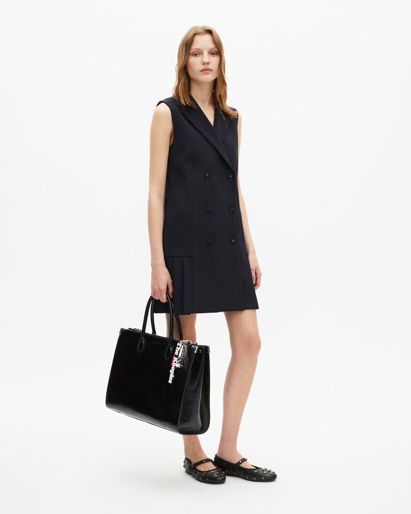 The Kooples WOMEN NAVY short navy blue tailored dress