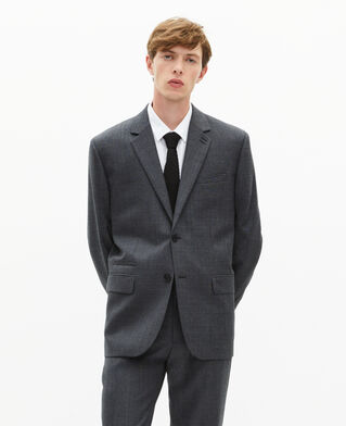 The Kooples MEN BLACK black silk knit tie