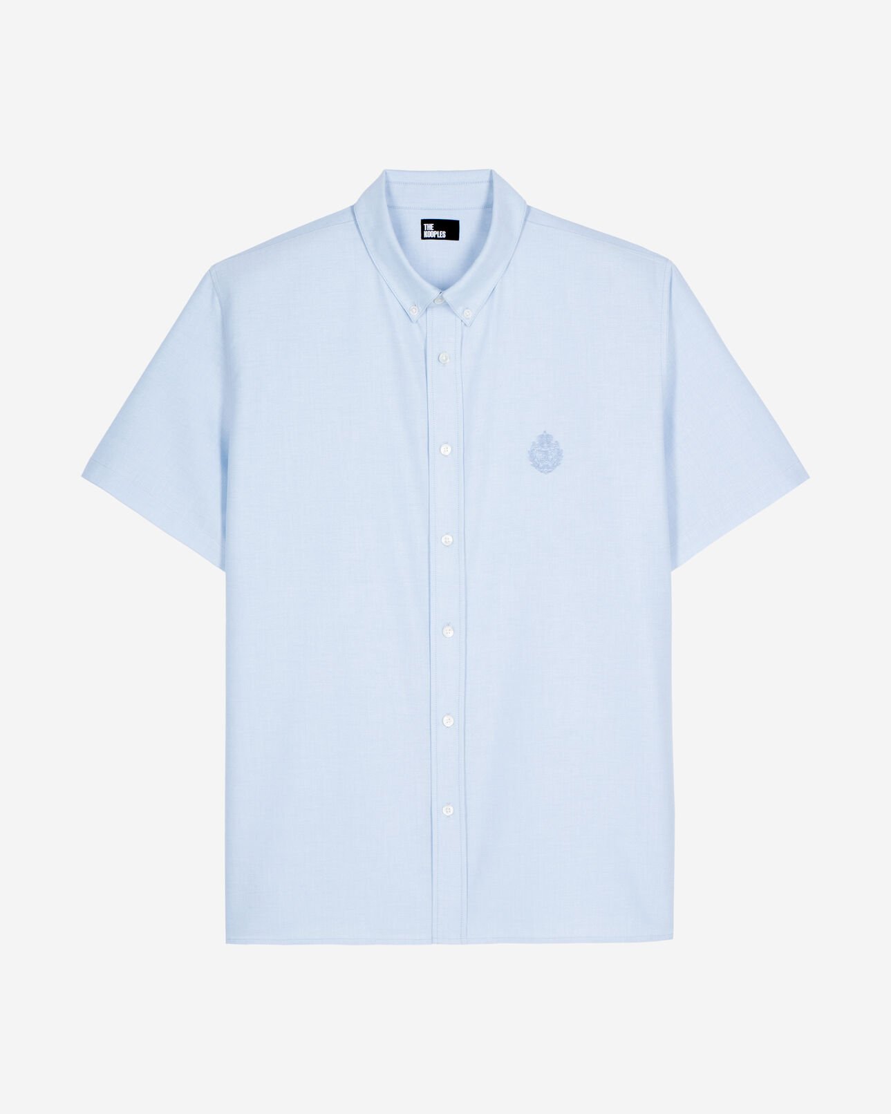 The Kooples MEN SKY short-sleeved shirt with blue crest