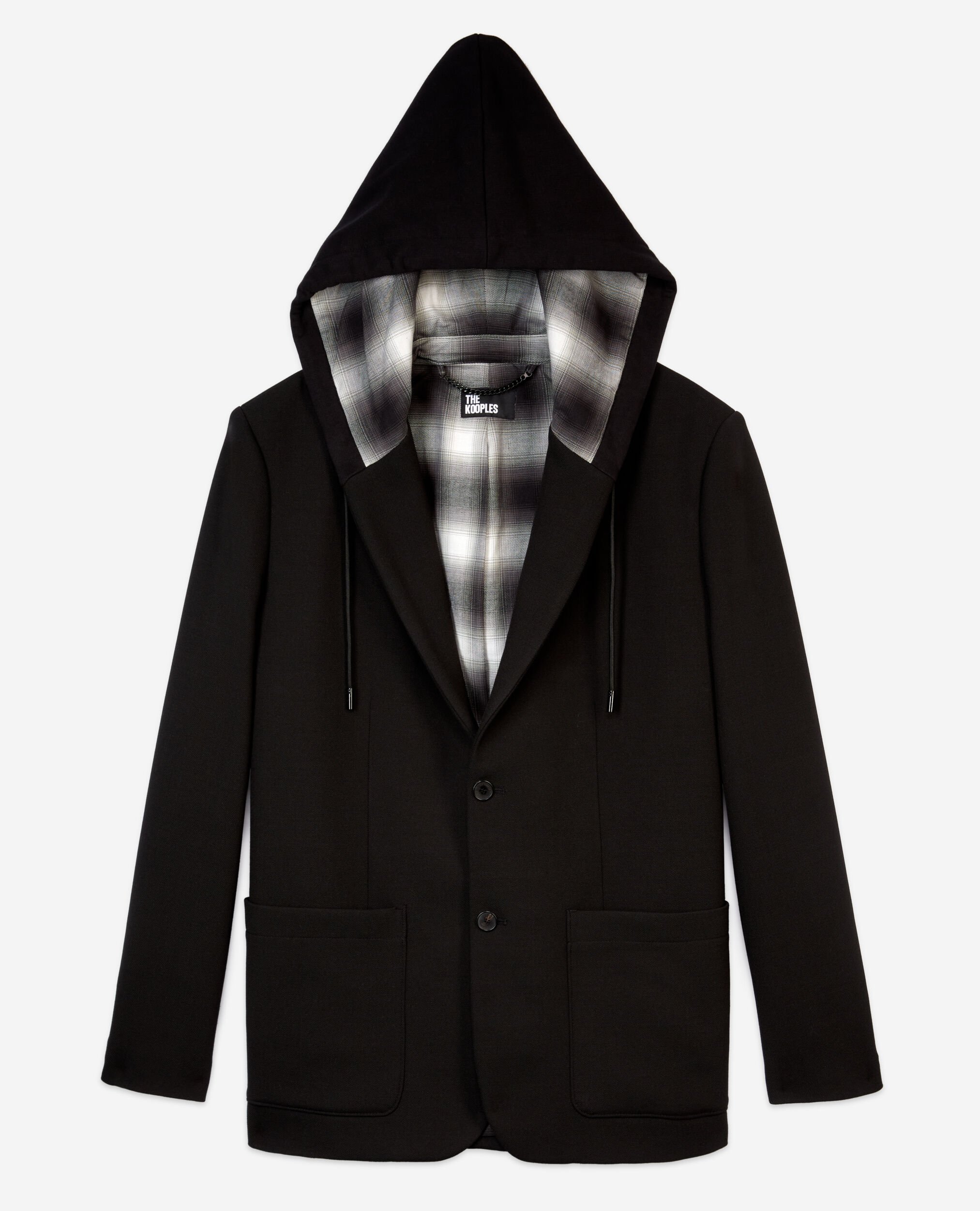 Veste avec capuche noire, BLACK, hi-res image number null