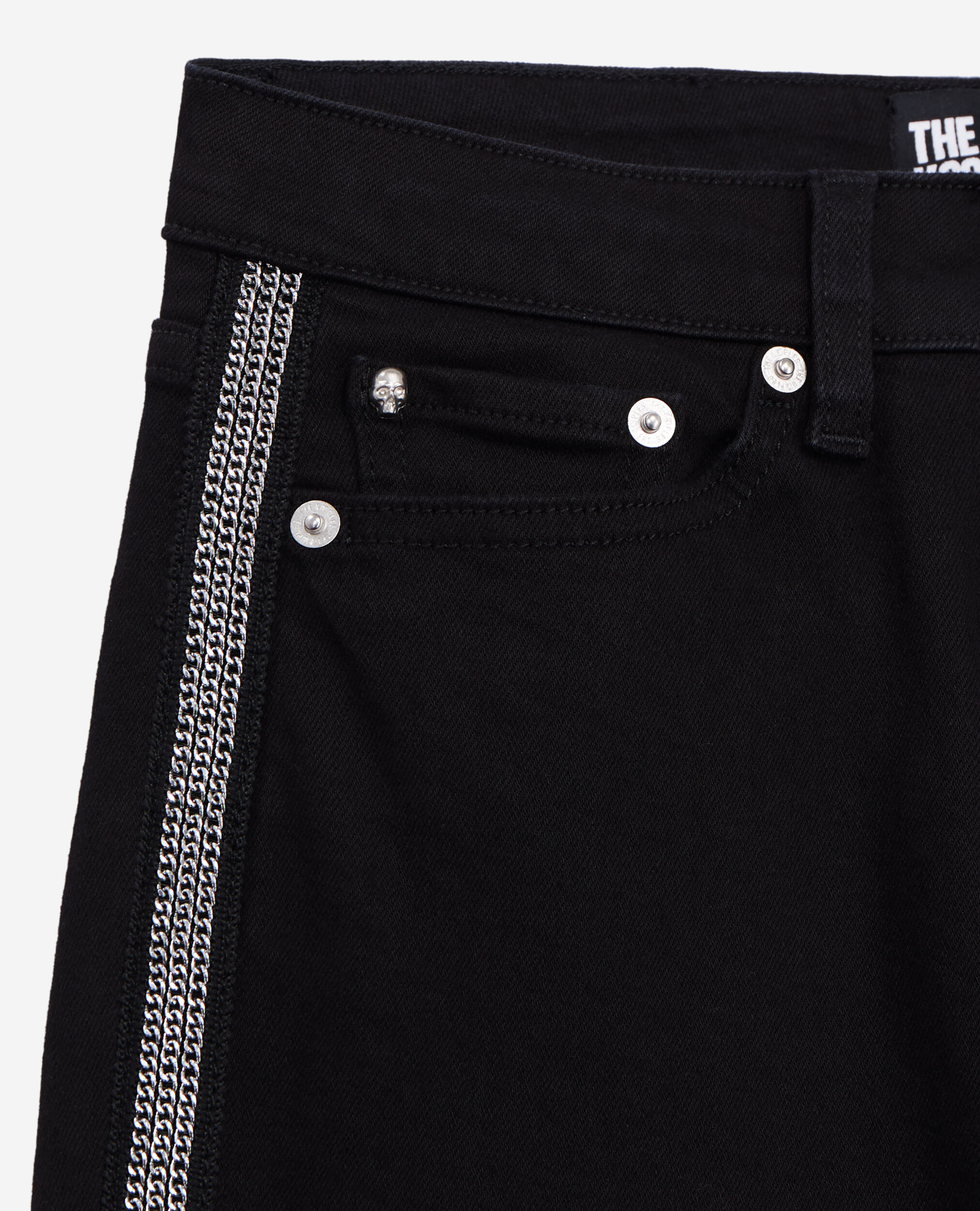 Black jeans clearance white thread