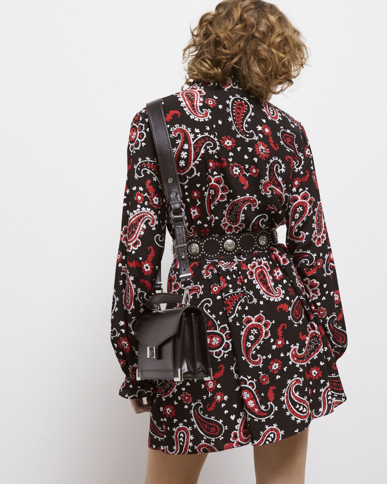 The Kooples MUJER BLACK BRUT bolso emily pequeño en piel negra